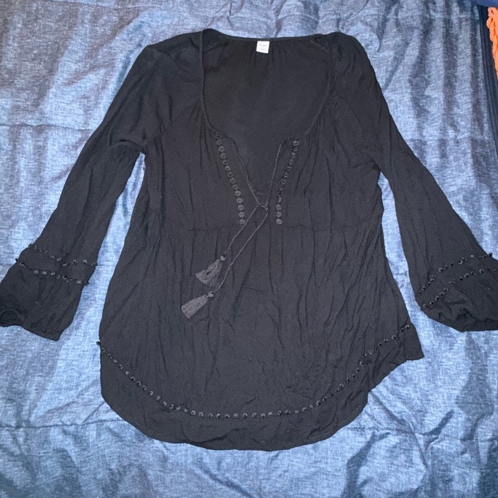 Old Navy Black Women's Tunic Top